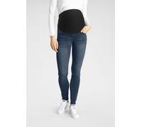 Umstandsjeans NEUN MONATE "Stretch-Jeans für Schwangerschaft und Stillzeit", Damen, Gr. 38, N-Gr, blau (schwarz, blau, used), Web, Obermaterial: 59% Baumwolle, 40% Polyester, 1% Elasthan, unifarben, B