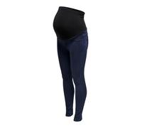 Umstandsjeans ONLY MATERNITY "OLMRAIN LIFE REG SK JEGGING DBD DNM NOOS", Damen, Gr. XL (42), Länge 32, blau (dunkelblau denim), Denim/Jeans, Obermaterial: 53% Viskose, 29% Baumwolle, 17% Polyester, 1%