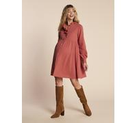 Umstandskleid aus Musselin mit Lochstickerei ENVIE DE FRAISE, Bio-Baumwolle terrakotta Gr. 42