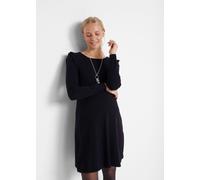 Umstandskleid BONPRIX "Umstandskleid aus weichem Strick", Damen, Gr. 48/50 (XL), N-Gr, schwarz, Obermaterial: 70% Baumwolle, 30% Polyamid, Kleider Umstandskleid, für Schwangerschaft, aus weichem Stric