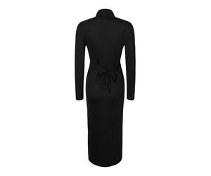 Umstandskleid MAMALICIOUS "MLLEVY LS ROLLNECK JRS MIDI DRESS NOOS", Damen, Gr. L, N-Gr, schwarz, Jersey, Obermaterial: 95% Modal (TENCEL™), 5% Elasthan, unifarben, eng, Kleider (82774835-L) schwarz