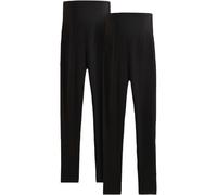 Umstandsleggings BONPRIX, Damen, Gr. 36/38 (S), N-Gr, schwarz, schwarz, Jersey, Obermaterial: 95% Baumwolle, 5% Elasthan, unifarben, skinny fit lang, Hosen, Baumwoll-Jersey mit Elasthan, mit breitem J