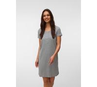 Umstandsnachthemd MAMALICIOUS "MLMIRA JRS NIGHTGOWN 2F 2-P NOOS", Damen, Gr. M, N-Gr, chalk pink pack:light grau melange, Jersey, Obermaterial: 93% Baumwolle, 7% Viskose, meliert, unifarben, knielang,