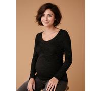 Umstandsshirt mit Glanzeffekt ENVIE DE FRAISE schwarz Gr. 40/42