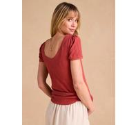 Umstandsshirt mit Rückenausschnitt ENVIE DE FRAISE terrakotta Gr. 44/46