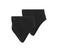 Umstandsslip MAMALICIOUS "MLHEAL COTTON G-STRING 2-P A. NOOS", Damen, Gr. S, 2 Stk., schwarz (schwarz pack:schwarz), Jersey, Obermaterial: 79% Baumwolle, 15% Polyamid, 6% Elasthan, unifarben, Unterhos