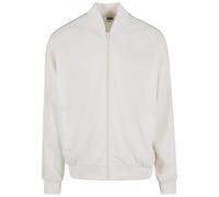 Umstandssweatshirt URBAN CLASSICS "Urban Classics Tennis Core Jacket", Damen, Gr. XL, sanftes weiß, 100% Polyester, V-Ausschnitt, Sweatshirts (11833937-XL) sanftes weiß