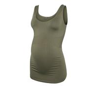 Umstandstop MAMALICIOUS "MLHEAL TANK TOP NOOS A.", Damen, kalamata, Jersey, Obermaterial: 74% Nylon, 21% Polyamid, 5% Elasthan, unifarben, sehr figurbetont normal, tiefer Rundhals, Tops (16323863-0) k