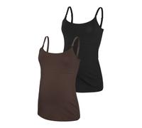 MAMALICIOUS® 2er-Pack Umstands- und Still-Tops L braun/schwarz