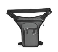 Umwandelbare Hüft- und Beintasche, leichte Schultertasche, große Umhängetasche, praktische Aufbewahrung für Wandern, Fitnessstudio, moderne Umhängetasche für wichtige Dinge, grau, Mass Beauty