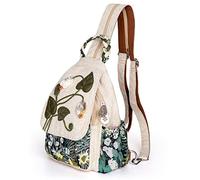 Umwandelbare Umhängetasche für Mädchen, handgefertigte Handtasche, wunderschöner, hochwertiger, lässiger Tages-Mini-Rucksack aus Segeltuch für Frauen in Grün