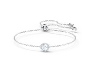 Una Angelic Armband, Gemischte Rundschliffe, Weiß, Rhodiniert OS