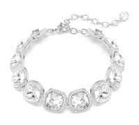 Una Angelic Armband, Kissenschliff, Weiß, Rhodiniert OS