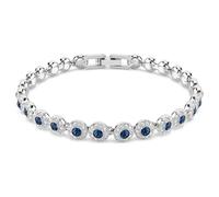 Una Angelic Armband, Rundschliff, Blau, Rhodiniert OS