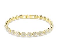 Una Angelic Armband, Rundschliff, Weiß, 18K Goldbeschichtet M