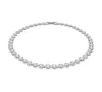 Una Angelic Halskette, Rundschliff, Mittel, Weiß, Rhodiniert M