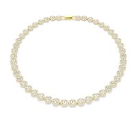 Una Angelic Halskette, Rundschliff, Weiß, Goldlegierungsschicht M