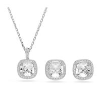 Una Angelic Set, Kissenschliff, Weiß, Rhodiniert OS