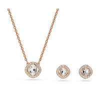 Una Angelic Set, Rundschliff, Weiß, 18K Roségoldbeschichtet OS