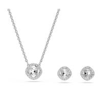 Una Angelic Set, Rundschliff, Weiß, Rhodiniert OS