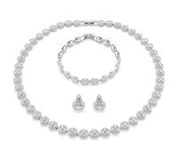 Una Angelic Set, Set (3), Rundschliff, Weiß, Rhodiniert OS