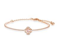 Una Armreif, Glücksklee, Rosa, Roségold-Legierungsschicht OS