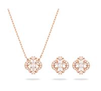 Una Set, Verschiedene Schliffe, Weiß, 18K Roségoldbeschichtet OS
