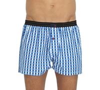 Unabux Boxershorts Blau & Weiß kariert