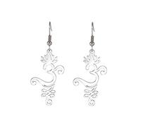 Unalome Lotusblumen-Om-Halskette für Damen und Mädchen, Unalom-Lotus-Anhänger, Om-Aum-Aum-Symbol, Yoga-Halskette mit Lotusblumen-Charm, Edelstahl, spiritueller Schmuck, Geschenk (F)