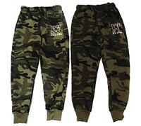 Unbekannt 2er Pack Jungen Camouflage Jogginghosen in den Größen 98-188 (134-140)