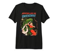 Unbekannt Adventures Green Plant Monster Vintage Comic Book Premium T-Shirt