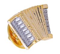 Unbekannt Anstecker Akkordeon - Schönes Geschenk für Musiker mit Geschenkverpackung