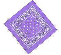 Unbekannt Bandana Kopftuch Halstuch Nickituch Biker Tuch Motorad Tuch verschied. Farben Paisley Muster, Lila, ...