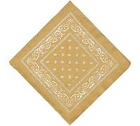 Unbekannt Bandana Kopftuch Halstuch Nickituch Biker Tuch Motorad Tuch verschied. Farben Paisley Muster, Beige, ...