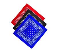 Unbekannt Bandana Kopftuch Halstuch Nickituch Biker Tuch Motorad Tuch verschied. Farben Paisley Muster, 3er Set #1, ...