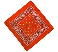 Unbekannt Bandana Kopftuch Halstuch Nickituch Biker Tuch Motorad Tuch verschied. Farben Paisley Muster, Orange, ...
