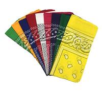 Unbekannt Bandana Kopftuch Halstuch Nickituch Biker Tuch Motorad Tuch verschied. Farben Paisley Muster, 6er Set Gemischt, ...