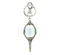 Unbekannt Beauty and the Beast Mirror Pewter Keychain
