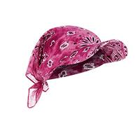 Unbekannt Damen Visor Bandana mit Schirm Haarband Baumwolle Beanie Kopftuch Schal Hüte Sonnenhut Tennis Baseball-Mütze Turban Kopfbedeckung Headwear Kop Wraps Sonnenblende Kappe Hot Rosa