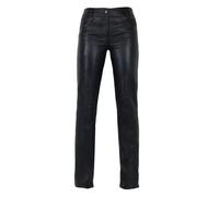Unbekannt Dorit Damen Lederhose (5-Pocket Stil - Jeans Optik) aus echtem Lamm Nappa Leder (Schwarz, Braun, Cognac, Gelb, Grau und Blau)