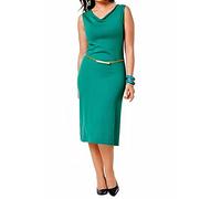 Unbekannt Feines Baumwolle Kleid smaragd Gr. 40-42, Gr. 44-46, Gr. 48-50, Gr. 52-54 0114939223