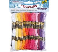 Unbekannt Folia Stickgarn, 52 Docken à 8 m - Sticken Häkeln