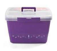 Unbekannt Große stabile Nähbox - Nähkoffer - Kunststoffbox (lila)