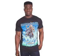 Iron Maiden Herren T-Shirt Tour Trooper Schwarz Größe S