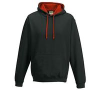 Unbekannt Just Hoods Varsity Hoodie XL Multi-Coloured - Black/red