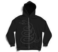 Unbekannt Metallica Black Album Burnished Zip-Jacke/Reißverschlussjacke L