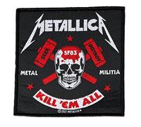 Unbekannt Metallica Metal Militia Aufnäher Metallica Patch Gewebt & Lizenziert !!