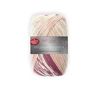 Unbekannt Pro Lana Fjord Socks 4-fädig Color 189 rosa Beere, Sockenwolle Norwegermuster musterbildend