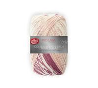 Unbekannt Pro Lana Fjord Socks 4-fädig Color 189 rosa Beere, Sockenwolle Norwegermuster musterbildend