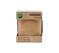 Unbekannt Ringelband Baumwolle biologisch abbaubar 10mm/100Meter Gold